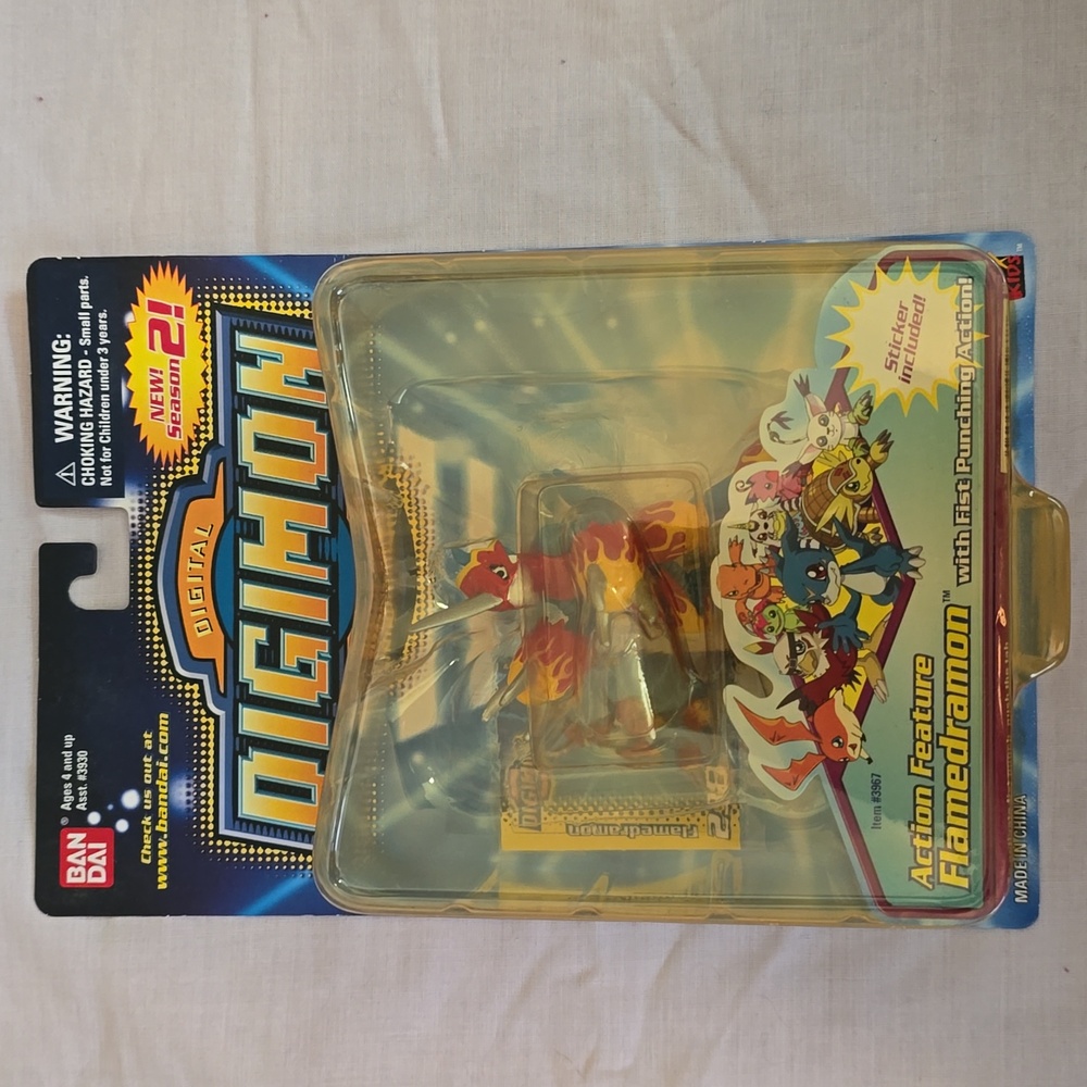 Digimon Season 2 Flamedramon Action Feature